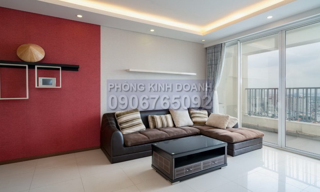 Thảo Điền Pearl cho thuê căn 2 phòng ngủ lầu cao có nội thất view L81 – sông