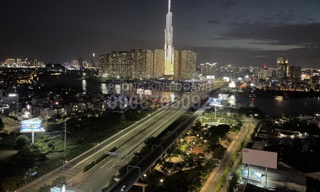 Thảo Điền Pearl cho thuê căn hộ 2 phòng ngủ lầu cao nội thất đẹp view L81