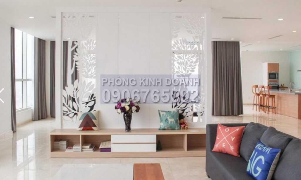 Cho thuê căn hộ penthouse duplex Thảo Điền Pearl nội thất cao cấp view sông