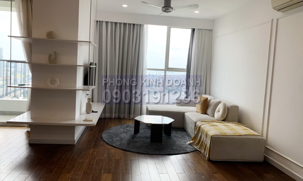 Cho thuê Thảo Điền Pearl căn 1 phòng ngủ lầu cao đủ nội thất view L81 – sông