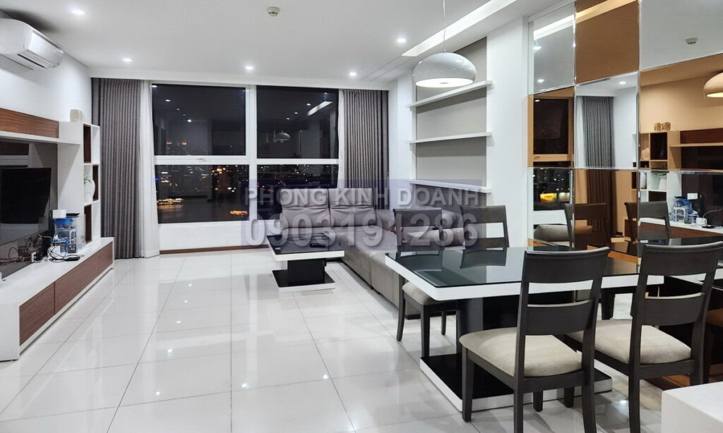Cho thuê Thảo Điền Pearl lầu cao view sông 3 phòng ngủ nội thất vip
